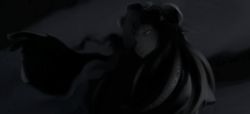 Rule 34 | 1girl, dark, female focus, futon (kitsune tsuki), greyscale, hair over one eye, hat, highres, kitsune tsuki, monochrome, patchouli knowledge, solo, touhou