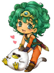 Rule 34 | 1girl, :3, :d, asymmetrical clothes, belt, blue eyes, blush, boots, bracelet, buruma, camisole, character request, chibi, chunsoft, circlet, curly hair, detached sleeves, dragon quest, dragon quest iv, earrings, enix, fang, gloves, green hair, heart, heroine (dq4), jewelry, kiro (an kilo), kiro (pixiv), leaning forward, lowres, open mouth, sheath, short hair, simple background, single glove, single pantsleg, smile, solo, sword, wavy hair, weapon, white background
