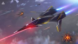 Rule 34 | ace combat, adf-01 falken, aerial battle, air force, airborne laser, aircraft, airplane, battle, blue laser, breath weapon, bullet, cannon, directed-energy weapon, dogfight, electricity, energy, energy beam, energy bolt, energy cannon, energy weapon, exhaust, explosion, fighter jet, fire, forward-swept wing, highres, jet, laser, laser bolt, laser cannon, laser weapon, military, military vehicle, missile, mouth beam, open mouth, projectile trail, pulse laser (ace combat), pulsed laser, red electricity, red laser, tactical laser system, thsa, tracer ammunition, war