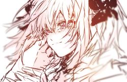 Rule 34 | 1boy, astolfo (fate), blurry, closed mouth, depth of field, fate/apocrypha, fate (series), floating hair, kan&#039;yu (citron 82), long hair, male focus, out of frame, pink hair, purple eyes, sketch, smile, solo, tears, trap, wiping tears