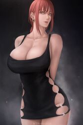 Rule 34 | breasts, chainsaw man, highres, large breasts, makima (chainsaw man), red hair, solo, wtparadise