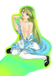 Rule 34 | 1boy, alice (alice in wonderland), alice (alice in wonderland) (cosplay), alice in wonderland, apron, atlus, bad id, bad pixiv id, bare shoulders, blonde hair, blue eyes, clothes pull, cosplay, crossdressing, cum, cum in mouth, cum on body, cum on male, cum on upper body, dress, dress pull, hairband, koue, kuma (persona 4), lolita fashion, long hair, male focus, mary janes, naughty face, nipples, open mouth, pantyhose, persona, persona 4, shoes, sitting, solo, sora megumu, sweet lolita, thighhighs, trap, undressing, wariza, white pantyhose, white thighhighs