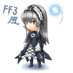 Rule 34 | 00s, 1990s (style), chibi, crossover, final fantasy, final fantasy iii, lowres, rozen maiden, suigintou