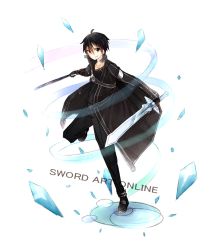 Rule 34 | 10s, 1boy, black eyes, black hair, kirito, male focus, short hair, solo, sun (knp ta1y0), sword, sword art online, weapon