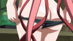 Rule 34 | 1girl, animated, animated gif, anime screenshot, ass, bikini, butt crack, female focus, from behind, ikaros, lowres, sora no otoshimono, swimsuit