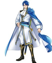 Rule 34 | 1boy, cape, fire emblem, fire emblem heroes, full body, highres, holding, holding cape, holding clothes, male focus, nintendo, official art, simple background, solo, standing, transparent background