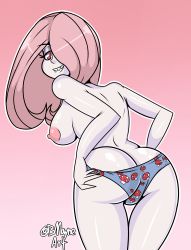 Rule 34 | 1girl, ass, breasts, butt crack, highres, image sample, little witch academia, nipples, panties, solo, sucy manbavaran, tumblr sample, underwear