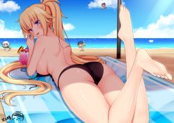 Rule 34 | 4girls, :p, artoria pendragon (fate), ass, barefoot, beach, blonde hair, blue sky, breasts, cloud, day, fate/grand order, fate (series), helena blavatsky (fate), jeanne d&#039;arc alter (swimsuit berserker) (fate), jeanne d&#039;arc (fate), jeanne d&#039;arc (ruler) (fate), jeanne d&#039;arc (swimsuit archer) (fate), jeanne d&#039;arc (swimsuit archer) (second ascension) (fate), jeanne d&#039;arc alter (fate), jeanne d&#039;arc alter (swimsuit berserker) (fate), long hair, looking at viewer, lying, medium breasts, multiple girls, mysterious heroine x (fate), mysterious heroine xx (fate), ocean, on stomach, one-piece swimsuit, outdoors, ponytail, ppshex, purple eyes, sand, sky, swimsuit, tongue, tongue out