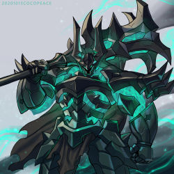 Rule 34 | armor, green eyes, highres, league of legends, mordekaiser, tagme, undead