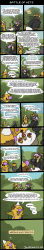 Rule 34 | &gt;:d, :d, :o, absurdres, alcohol, bald spot, black shirt, blouse, blue sky, brown hair, bush, clothed pokemon, collared shirt, comic, commentary, creature, creatures (company), cup, day, drinking, drinking glass, english text, failure, furrification, furry, game freak, gen 1 pokemon, grass, highres, holding, holding cup, holding drinking glass, horns, jhall, long image, looking back, mask, narration, nintendo, open mouth, outdoors, pidgey, pointing, pointing up, poison, pokemon, pokemon (creature), rock, shirt, single horn, sky, smile, tall image, the princess bride, v-shaped eyebrows, vizzini (the princess bride), weedle, westley (the princess bride), wine, x x