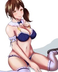 Rule 34 | 1girl, breasts, dead or alive, highres, large breasts, misaki (doa), side ponytail, solo