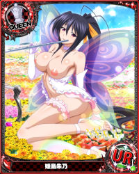 Rule 34 | 10s, breasts, breasts out, card (medium), fairy, high school dxd, highres, himejima akeno, large breasts, third-party edit