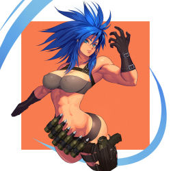 Rule 34 | 1girl, breasts, highres, image sample, large breasts, leona heidern, pixiv sample, solo, the king of fighters