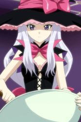 Rule 34 | 10s, 1girl, cooking, dress, hat, melty (shining hearts), sega, shining (series), shining hearts, white hair, witch, witch hat