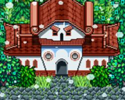 Rule 34 | 1other, digimon, grass, house, lowres, masion giant, no humans, other focus, pixel art, solo
