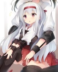 Rule 34 | 10s, 2girls, age difference, aged down, brown eyes, chestnut mouth, gradient background, hairband, head out of frame, hiiragi souren, japanese clothes, kantai collection, long hair, multiple girls, open mouth, shoukaku (kancolle), silver hair, zuikaku (kancolle)
