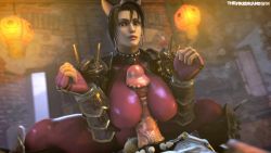 Rule 34 | 10s, 1boy, 1girl, 3d, animal ears, animated, arm guards, armor, artist name, bandai, black eyes, black hair, bodysuit, bouncing, bouncing breasts, breasts, breathing, cat ears, dutch angle, earrings, erection, fake animal ears, hetero, highres, hoop earrings, huge penis, impossible bodysuit, impossible clothes, indoors, interspecies, jewelry, knee pads, large breasts, large testicles, lights, lizardman, long hair, looking at viewer, looping animation, lying, matching hair/eyes, moaning, namco, on back, paizuri, paizuri over clothes, penis, pov, purple bodysuit, rubbing, shoulder armor, skin tight, soul calibur, soulcalibur, soulcalibur v, sound, source filmmaker (medium), squatting, taki (soulcalibur), testicles, the firebrand, thefirebrandsfm, uncensored, video