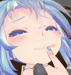 Rule 34 | 00s, 1girl, 3d, animated, animated gif, blue eyes, blue hair, blush, eskoz, hatsune miku, licking lips, looking at viewer, lowres, matching hair/eyes, solo, tongue, tongue out, vocaloid, wink