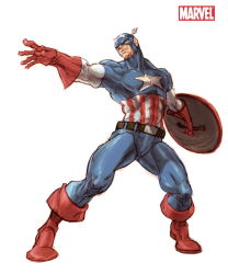 Rule 34 | 1boy, bingoman, bodysuit, boots, captain america, gloves, head wings, male focus, marvel, mask, outstretched hand, shield, solo, star (symbol), steve rogers, superhero costume, weapon, wings