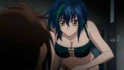 Rule 34 | 10s, 1boy, 1girl, animated, animated gif, bikini, blue hair, bouncing breasts, bra, breasts, cleavage, high school dxd, hyoudou issei, large breasts, panties, short hair, swimsuit, underwear, xenovia quarta, yellow eyes
