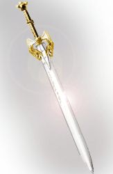 Rule 34 | etching, excalibur (mythology), golden hilt, lowres, no humans, ragnarok online, sword, weapon, weapon focus