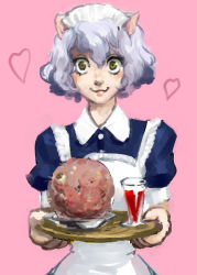 Rule 34 | :3, androgynous, animal ears, bad food, bad id, bad pixiv id, cat ears, food, gender request, hunter x hunter, maid, monster girl, neferpitou, rema, solo