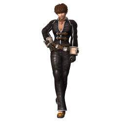 Rule 34 | 1boy, 3d, absurdres, belt, brown hair, choker, full body, gloves, highres, jewelry, male focus, necklace, official art, pendant, red eyes, shadow hearts, shadow hearts ii, short hair, simple background, solo, white background, yuri hyuga