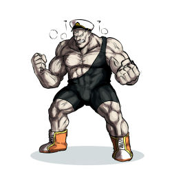 Rule 34 | 1boy, boots, clenched hands, clenched teeth, dragon ball, dragonball z, grin, hands up, hat, k-suwabe, male focus, muscular, original, peaked cap, short hair, sketch, smile, solo, spopovich, steam, teeth, torn clothes, unitard, veins, white background