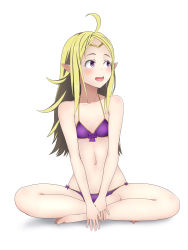 Rule 34 | 1girl, ahoge, alternate costume, bikini, commentary request, fire emblem, fire emblem awakening, fire emblem heroes, full body, green hair, long hair, looking to the side, navel, nintendo, nowi (fire emblem), open mouth, pointy ears, ponytail, purple bikini, purple eyes, resolution mismatch, revision, simple background, smile, solo, source larger, sutee (ripobita), swimsuit, white background