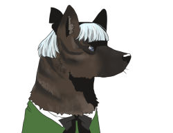 Rule 34 | animal, animal focus, animalization, blue eyes, blunt bangs, bow, bowtie, clothed animal, dog, hair bow, hair ornament, konpaku youmu, no humans, onikobe rin, simple background, sketch, solo, touhou, white background, white hair