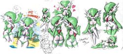 Rule 34 | 1boy, 1girl, absurdres, alternate color, ash ketchum, ass, back, baseball cap, beach, bikini, breasts, cleavage, collarbone, creatures (company), danmakuman, game freak, gardevoir, gen 3 pokemon, happy, hat, highres, hip focus, jacket, legs, midriff, navel, nintendo, one eye closed, open mouth, personification, pokemon, pokemon (anime), red eyes, smile, spiked hair, surprised, swimsuit, teeth, thighhighs, tongue, tree, wink