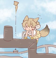 Rule 34 | animal ears, coroha, coyopotato, coyote (kemono friends), extra ears, kemono friends, kemono friends v project, only up!, parody, tail, virtual youtuber, wolf ears, wolf girl, wolf tail
