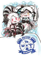 Rule 34 | abyssal ship, batavia princess, chibi, clam, dated, english text, entombed air defense guardian princess, hi ye, hood, kantai collection, nautilus (animal), shaded face, signature, thighhighs, trait connection, twitter username