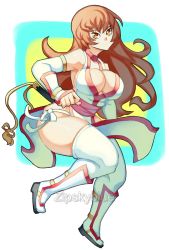 Rule 34 | 1girl, absurdres, bare shoulders, breasts, cleavage, dead or alive, highres, kasumi (doa), large breasts, long hair, ninja, pelvic curtain, sideboob, sleeveless, sword, thick thighs, thighs, weapon, zipskyblue