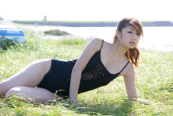 Rule 34 | holy and bright, ogura yuuko, one-piece swimsuit, photo (medium), swimsuit, tagme