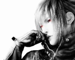 Rule 34 | 10s, 1boy, final fantasy, final fantasy xv, gloves, leather, lowres, male focus, noctis lucis caelum, red eyes, silver hair, solo