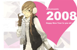 Rule 34 | 00s, 2008, earmuffs, glasses, new year, yoshito
