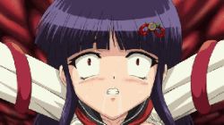 Rule 34 | ahegao, animated, animated gif, constricted pupils, fucked silly, in&#039;youchuu, in&#039;youchuu shoku, lowres, orgasm, purple hair, red eyes, tentacles, tsukishiro ouka