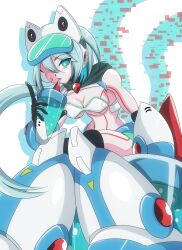 Rule 34 | 1girl, absurdres, highres, ico (megaman x dive), mega man (series), mega man x (series), mega man x dive, sathi syangrio, swimsuit, tagme