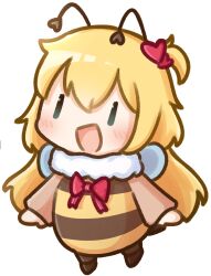 Rule 34 | :d, akai haato, antennae, bee costume, blonde hair, chibi, chibi only, commentary, english commentary, hair ornament, heart, heart hair ornament, hololive, hololive english, long hair, long sleeves, moon ldl, one side up, open mouth, simple background, smile, transparent background, virtual youtuber, watson amelia, | |
