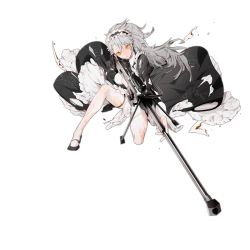 Rule 34 | 1girl, ahoge, aiming, alternate costume, alternate hairstyle, anti-materiel rifle, apron, badge, bipod, black ribbon, blush, breasts, closed mouth, clothes lift, damaged, dress, enmaided, frilled apron, frills, frown, full body, gepard m1, gepard m1 (contracted today) (girls&#039; frontline), gepard m1 (girls&#039; frontline), girls&#039; frontline, gun, hair between eyes, head tilt, holding, holding gun, holding weapon, juliet sleeves, km2o4, lifting own clothes, long hair, long sleeves, looking away, maid, maid headdress, mary janes, medium breasts, messy hair, mid-stride, neck ribbon, official alternate costume, official art, on one knee, pale skin, pantyhose, paper, ponytail, puffy sleeves, ribbon, rifle, scope, shoes, sidelocks, skirt, skirt lift, sniper rifle, squatting, thigh strap, torn apron, torn clothes, torn dress, torn legwear, transparent background, very long hair, weapon, white pantyhose, wind, wind lift