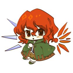 Rule 34 | 1other, androgynous, bingkuaihei, black shirt, blue wings, blush stickers, brown shorts, chibi, chinese commentary, collared shirt, commentary request, detached wings, energy wings, full body, green footwear, green jacket, green skirt, hair between eyes, hand on own chest, highres, hood, hooded jacket, jacket, len&#039;en, long sleeves, looking at viewer, medium hair, mismatched wings, open clothes, open jacket, open mouth, other focus, red eyes, red hair, red wings, shirt, shitodo hooaka, shoes, shorts, simple background, skirt, smile, socks, solo, wavy hair, white background, white socks, wide sleeves, wings