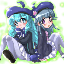 Rule 34 | 2girls, beret, blue hair, hat, keroro gunsou, multiple girls, nishizawa momoka, shion (keroro gunsou)