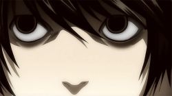 Rule 34 | 2boys, animated, animated gif, bags under eyes, black eyes, black hair, brown hair, cake, character request, death note, food, l (death note), lowres, multiple boys, shueisha, subtitled, yagami light