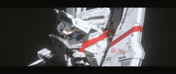Rule 34 | 1girl, 3d, black hair, breasts, cockpit, floating, highres, ibara dance, letterboxed, mecha focus, medium breasts, nude, photosynthesis, science fiction, short hair, sidonia no kishi, solo, space, spacecraft