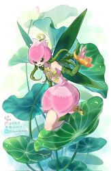 Rule 34 | 1girl, corrupted twitter file, digimon, digimon (creature), fairy, female focus, flower, highres, lilimon, monster girl, petals, plant, plant girl, solo, youzaiyouzai112