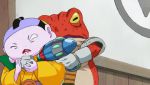 Rule 34 | 10s, 1girl, alien, animated, blue hair, dragon ball, dragon ball super, fighting, gun, jumping, lowres, sound, tagme, video, violence, weapon