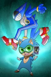 Rule 34 | 1boy, blue hair, card, furry, furry male, gloves, green eyes, guilhermerm, highres, jester (tarot), long hair, looking at viewer, male focus, nintendo, persona, red footwear, sega, shoes, smile, solo, sonic (series), sonic the hedgehog, super smash bros., video game, white gloves