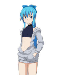 Rule 34 | 1girl, cato (monocatienus), covered collarbone, hinanawi tenshi, simple background, skin tight, solo, standing, tagme, touhou, white background