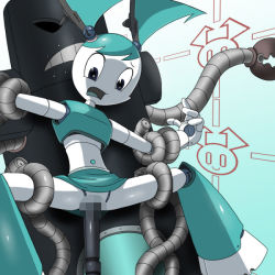 Rule 34 | censored, jenny wakeman, machine, my life as a teenage robot, robot, tentacles, twintails
